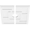 Ekena Millwork Knox Architectural Grade PVC Contemporary Ceiling Medallion, Two Piece, 18"OD x 3"ID x 6 1/4"C x 1"P CMP18KX2-03000 - alternate 3
